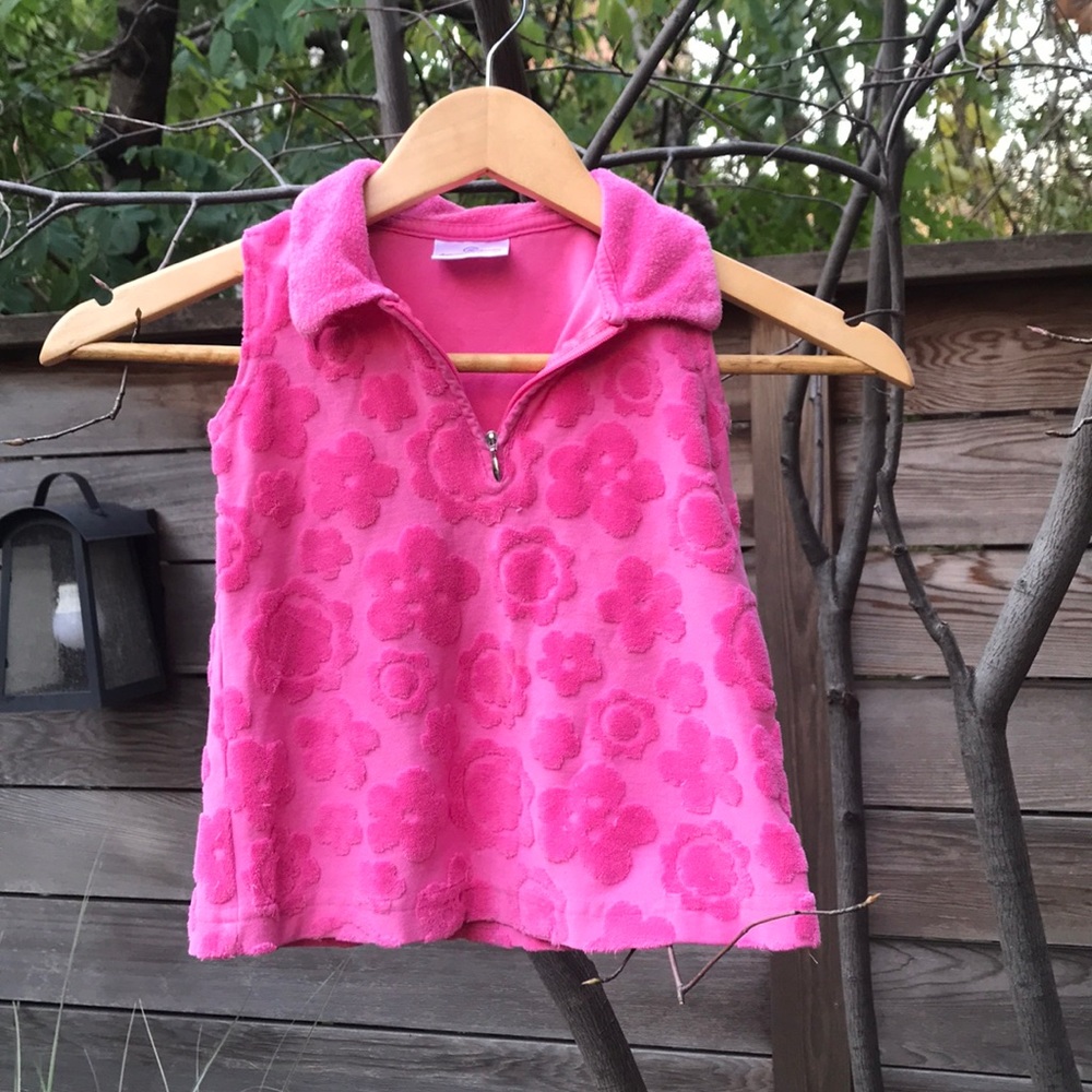 Hanna Andersson pink swim suit cover up